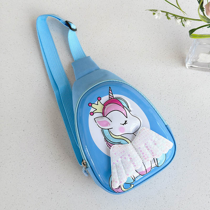 2025 nueva mochila de hombro infantil unicornio de dibujos animados bolsos de cáscara dura lindos niños niñas bolsos de pecho