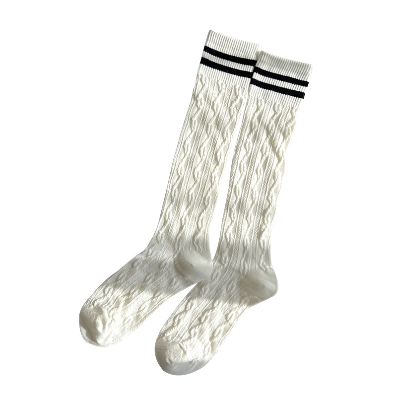 White summer thin cute Japanese socks for students