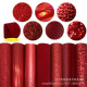 Red series sliced leather suit (7 pieces/set)-22