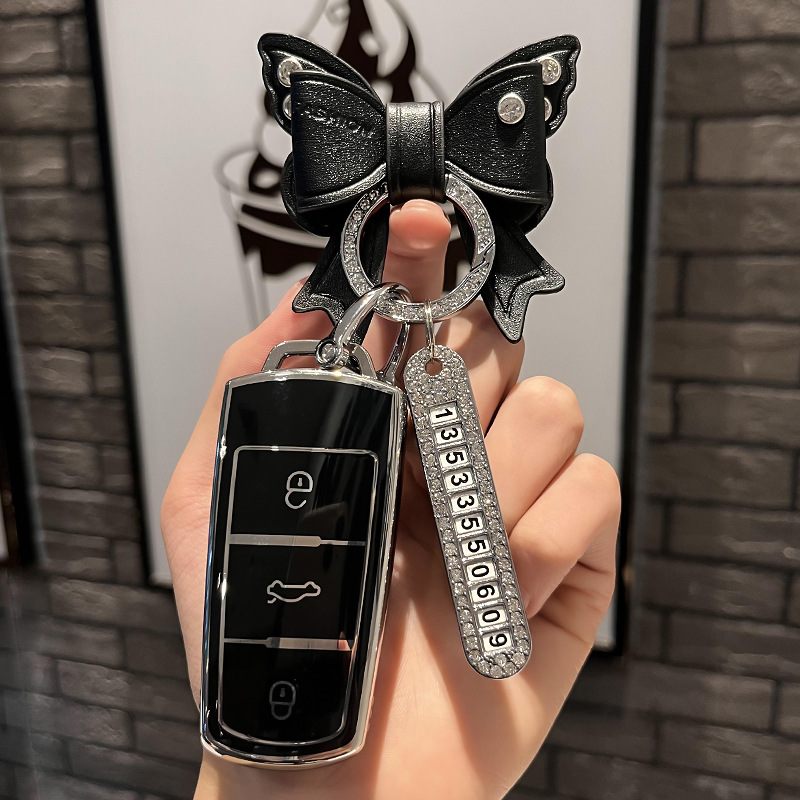 Aplicable a la Caja dominante de Volkswagen Magotan Passat CC Golf 8-Way ID4 lingdu L Tuang X hebilla del bolso de la llave del coche