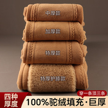 驼绒棉裤男士加厚加绒保暖裤女士高腰打底裤东北棉裤冬季批发零售