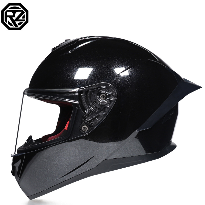 Casco de motocicleta Orz para hombres y mujeres, casco integral de verano con gran alerón trasero para todas las estaciones, certificado por DOT, transfronterizo.