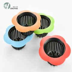 Creative plastic plum blossom shaped floor drain TPR floor drain filter basin strainer