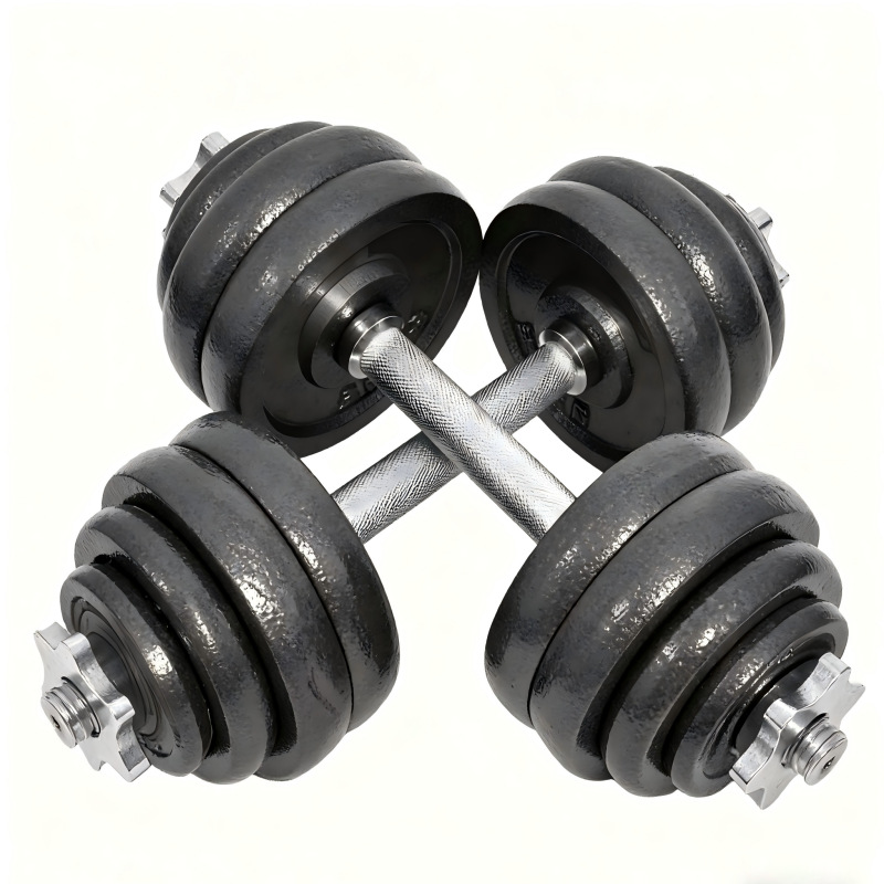 Erkek Halter Ev Kullanımı Boya Kaplamalı Halter Barbell Seti Kadın Halter Barbell Seti Ev Kullanımı 15/20/30 kg