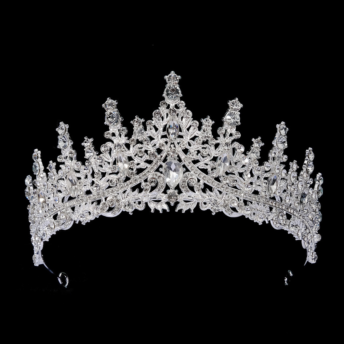 255g Weight Jewelry Set Classification Hair Accessories Earrings Necklace Quantity Wedding, Banquet, Formal Occasion Alloy Material wedding season Festival Solid Color Pattern Women's Gender Elegant, Glam, Romantic Style Elegant Glam Romantic Solid Color Alloy Wedding Season Women's Jewelry Set 9