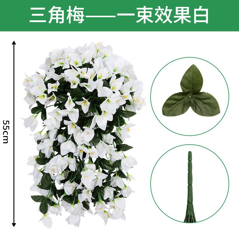 Enredadera de Glicinia Artificial, Flores de Seda, Decoración para Bodas, Colgante o Pared, para Salón