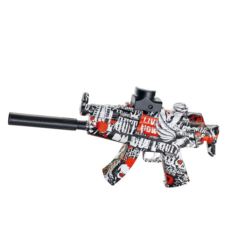 Acceso transfronterizo MP5 eléctrico AK47 pistolas de graffiti para niños y niñas modelo de seguridad de juguetes al aire libre image 10