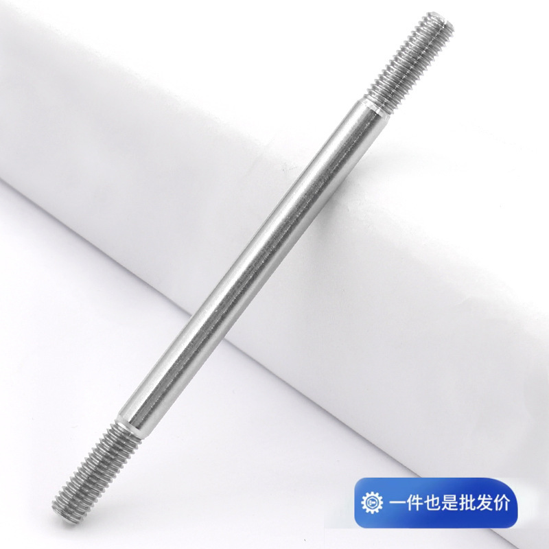 304ステンレス製の太い棒のダブルヘッドのねじの2つの歯のボルトのプルバーのa型のダブルヘッドのねじm 5m 6m 8m 10m 12|undefined