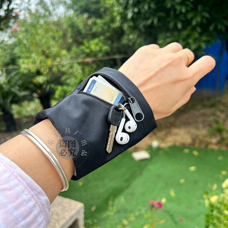 Outdoor running wristband, sports wrist pouch, arm sleeve, fitness cycling wallet, wrist pouch, storage bag