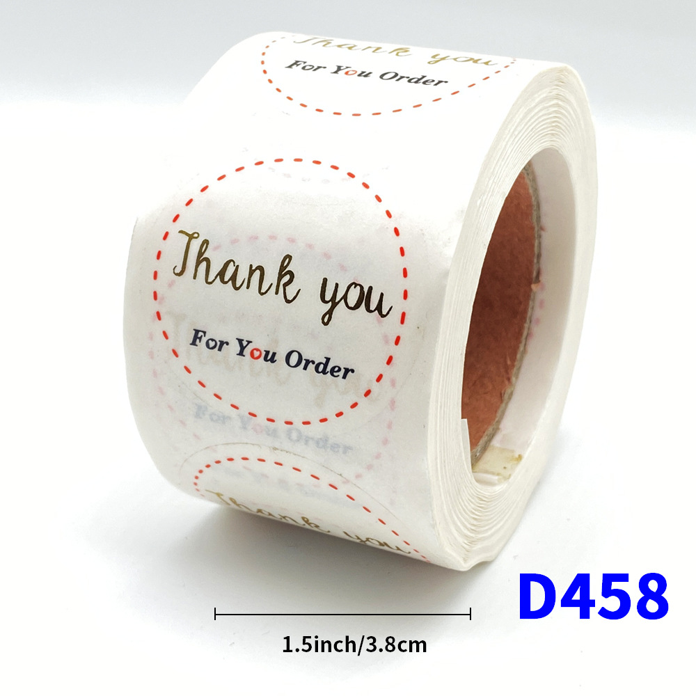D458;3.8cm/1.5inch*500 스티커