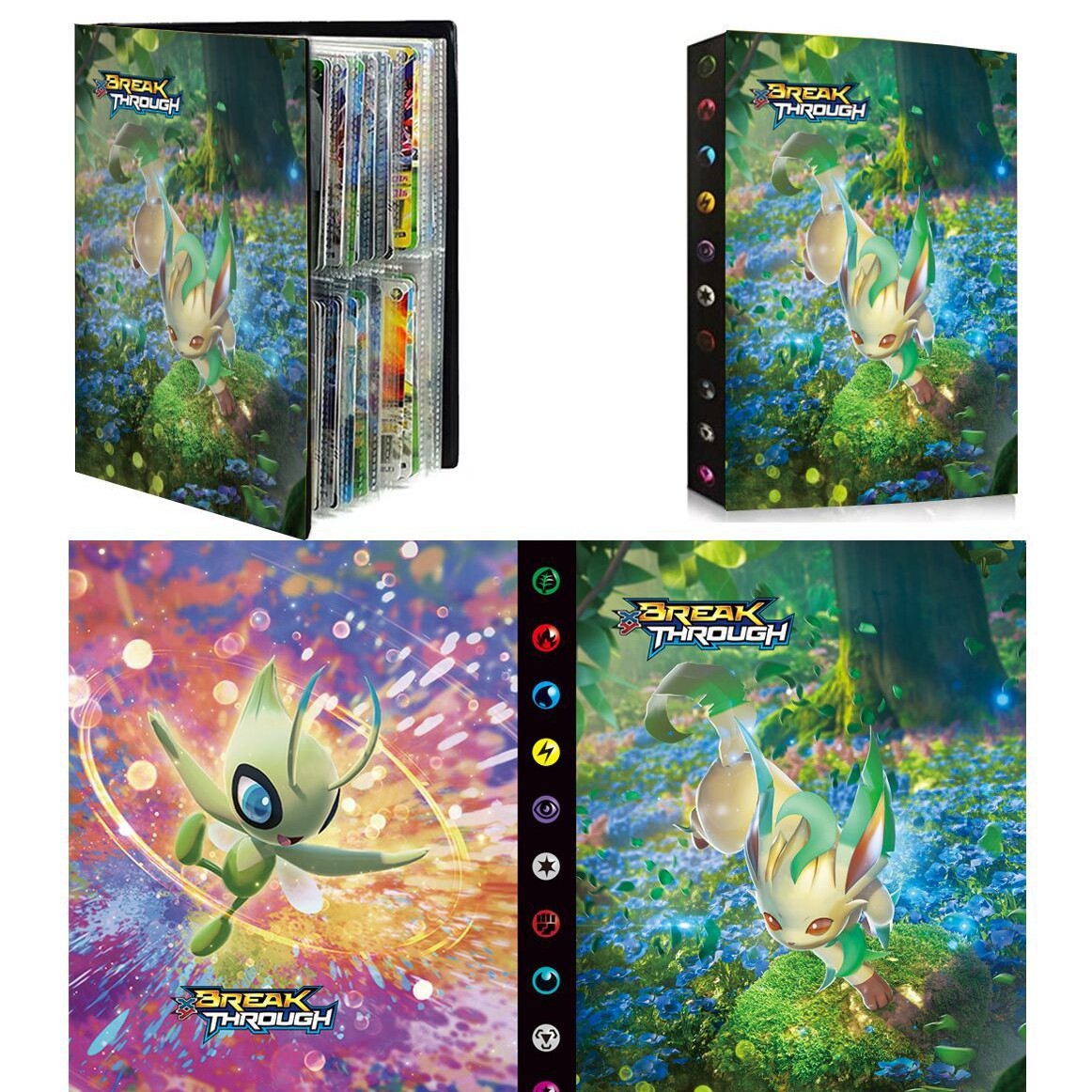 Tarjeta de bebé mágica libro de colección de tarjetas libro de bolsillo monstruo mascota elfo pikachu pack 240 tarjetas se pueden enviar en nombre