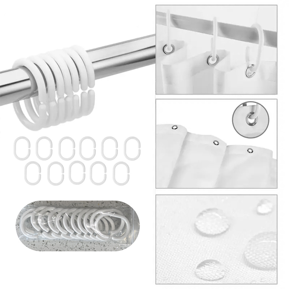 Explosiones transfronterizas personalizadas poliéster cortina de ducha impermeable cortina de ducha xqds0001a