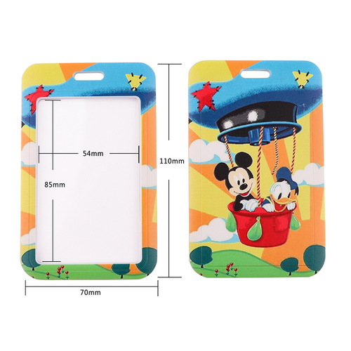 Cute cartoon bow mouse mobile phone lanyard U disk tag hanging neck key hard student access card holder
