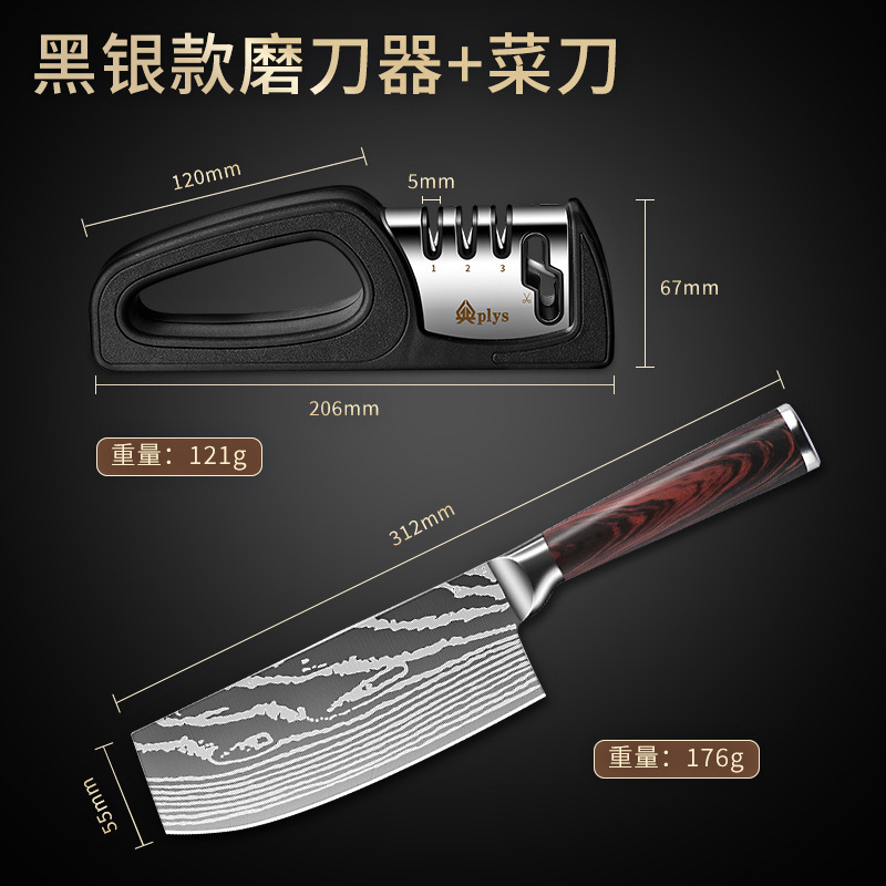 Damasco cuchillo de cocina de acero inoxidable cuchillo afilado de cocina doméstica cuchillo de corte para mujeres