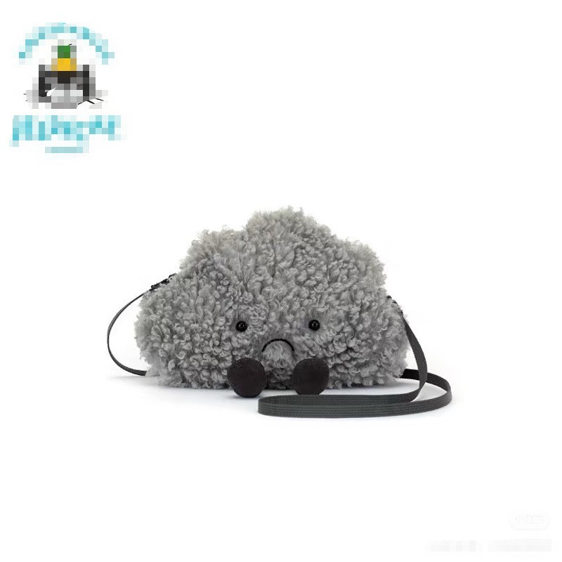 bolsa nuvem preta / Modelo completo com três padrões (siga a coleção para receber um saco de pó)