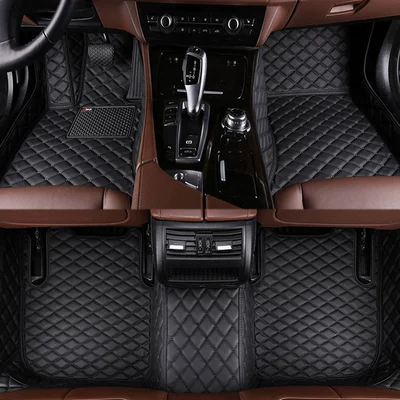 Customized Car Floor Mats, Stain-Resistant Car Floor Mats, Fully Surrounded Car Mats, One-Piece Car-Specific Floor Mats (Modelə uyğun ayaqaltı) - black-five-story-single-story