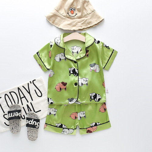  new summer fashion Korean style trendy boys and girls casual home wear two-piece set Mufurui BB105