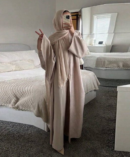 2025 Muslim Middle Eastern Arab Dubai Solid Color New Fashion Robe Dress Cardigan For Women's Outerwear_ecoleips.com