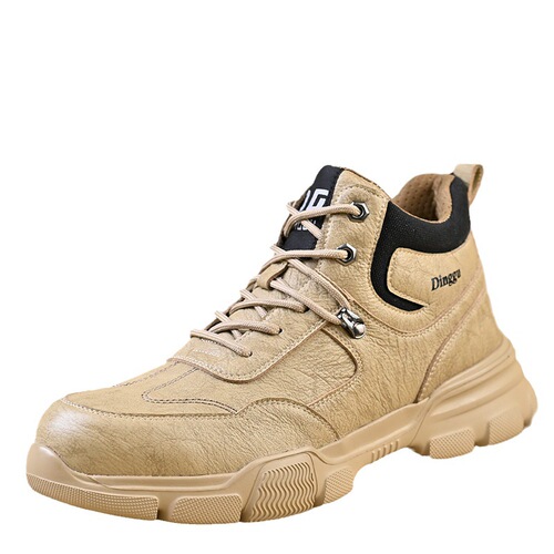 Cross-border labor protection shoes for men, anti-smash and anti-stab steel toe caps for work, deodorant, soft soles, four-season lightweight safety shoes, factory wholesale