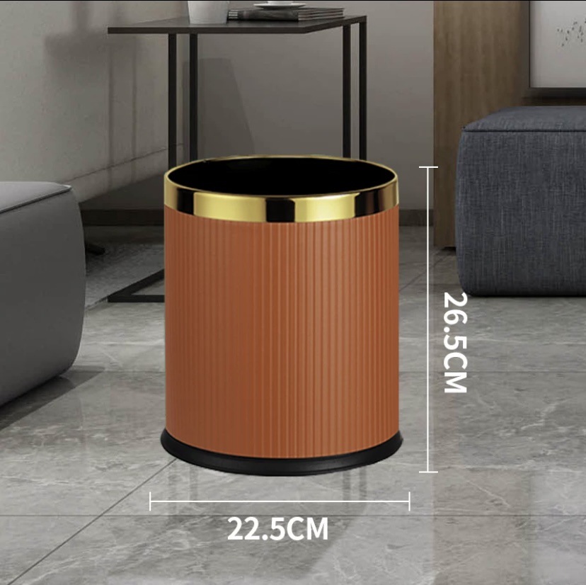 10L anillo de oro raya italiana naranja