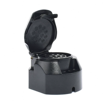 High-Quality 13-Core Trailer Plug Socket European-Style Plug Socket Yacht Rv Modification Accessories Copper Core 12V