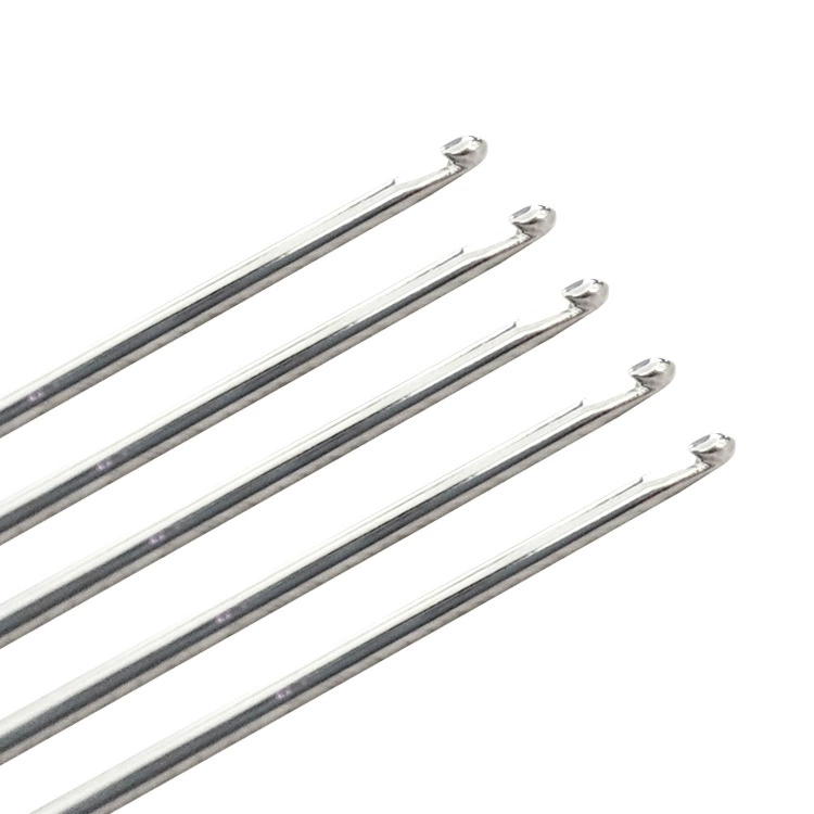 2022 горячая Распродажа в наличии металлический вязаный крючком свитер из нержавеющей стали инструмент для вязания крючком двуглавое вязание крючком