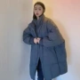 加厚大码宽松过膝棉服