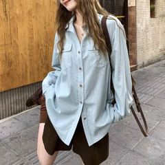Xiaojunjunbu 25 年リネンストーリー/ミニマリストオールドマネースタイルテンセルリネンシャツ女性の夏の新しい日焼け止めシャツ