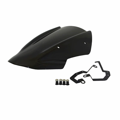 Suitable for Kawasaki Z650 2017-2019 Modified Motorcycle Front Windshield Windshield Windshield (Motorcycle front windshield) - smoky-black