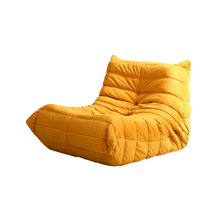 Sofá individual moderno tipo oruga, sofá de tela estilo italiano para sala de estar de apartamento pequeño, sillón para dormitorio, cómodo.