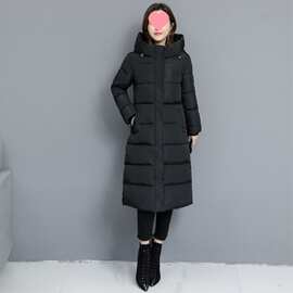 冬季加厚洋气羽绒棉服女士过膝棉袄中长款时尚保暖修身外套女