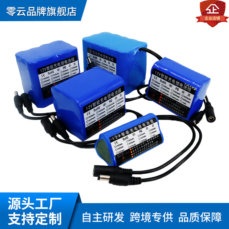 12V3600mah 4000mAh video surveillance camera electric coal outdoor audio car light battery pack
