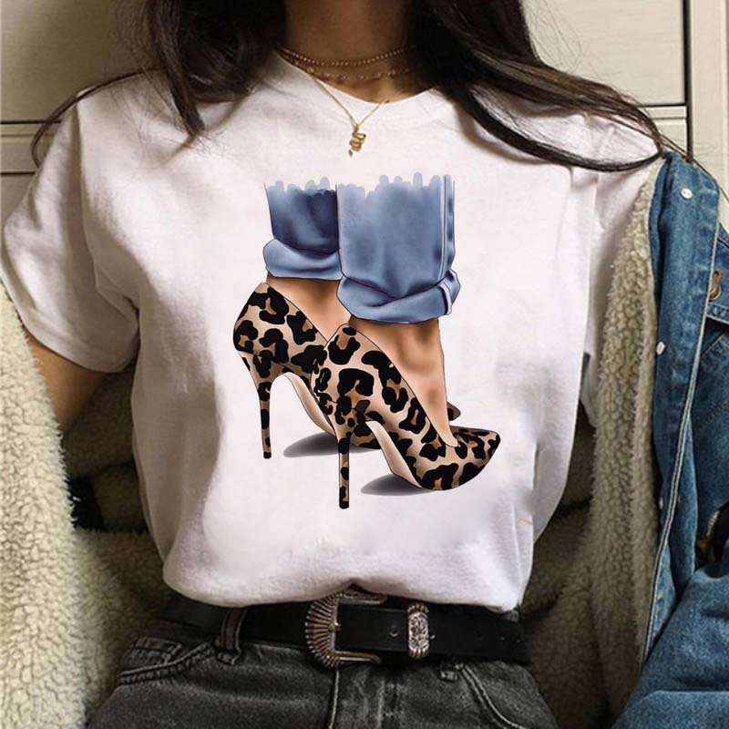 Women's T-shirt Short Sleeve T-shirts Printing Fashion Portrait display picture 4