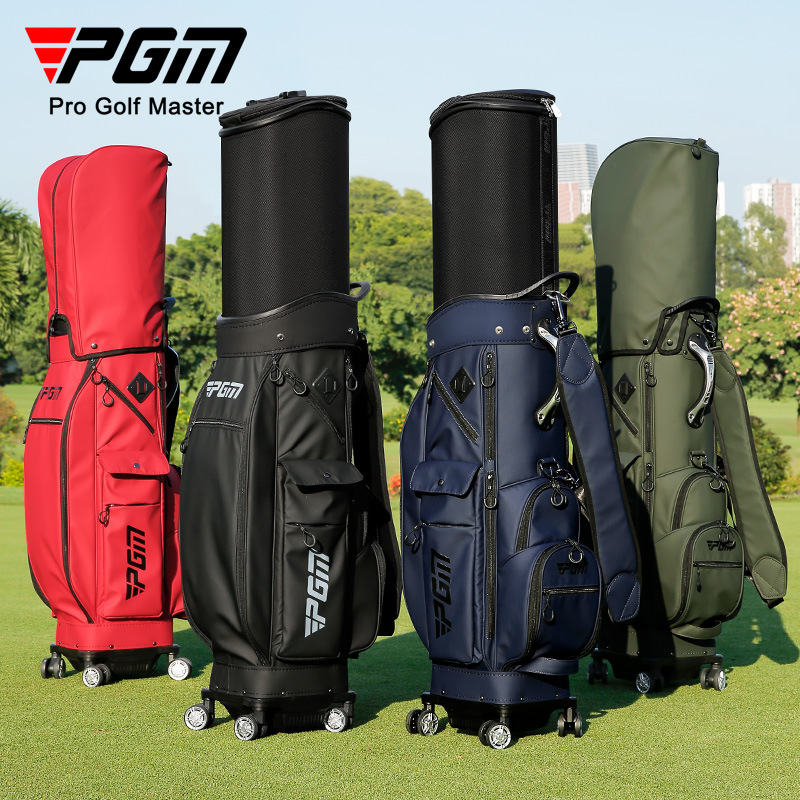 Túi đựng gậy golf cứng PGM QB152 có thể thu gọn, bốn bánh xe, chống thấm nước — QB152-màu đỏ, QB152-Màu xanh quân đội, QB152-Màu đen, QB152-màu xanh đậm