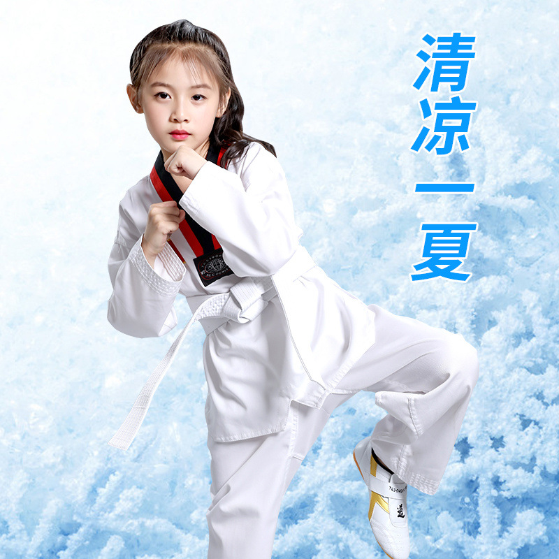 Taekwondo Uniforms for Children, Adults, Men and Women, Autumn and Summer Uniforms for Beginners, College Students, Training Uniforms, Adult Taekwondo Uniforms