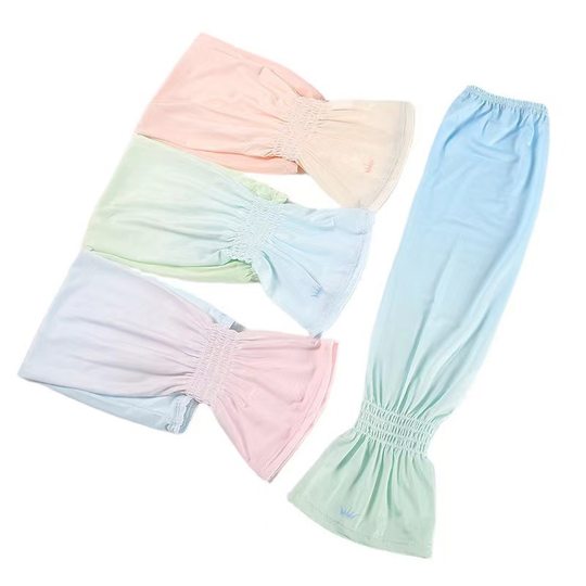 Internet Celebrity Gradient Loose Ice Sleeve Sunscreen Women's ins Fashionable Summer Ice Silk Sleeve Arm Protector Hand Sleeve Student Driving Artifact