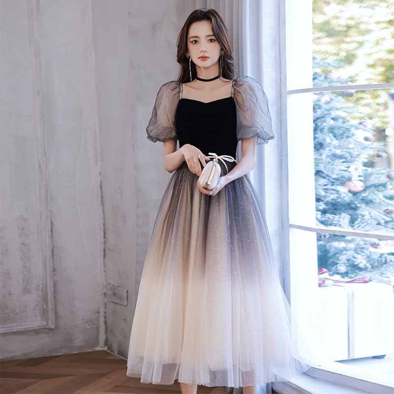 Elegant evening dress for students