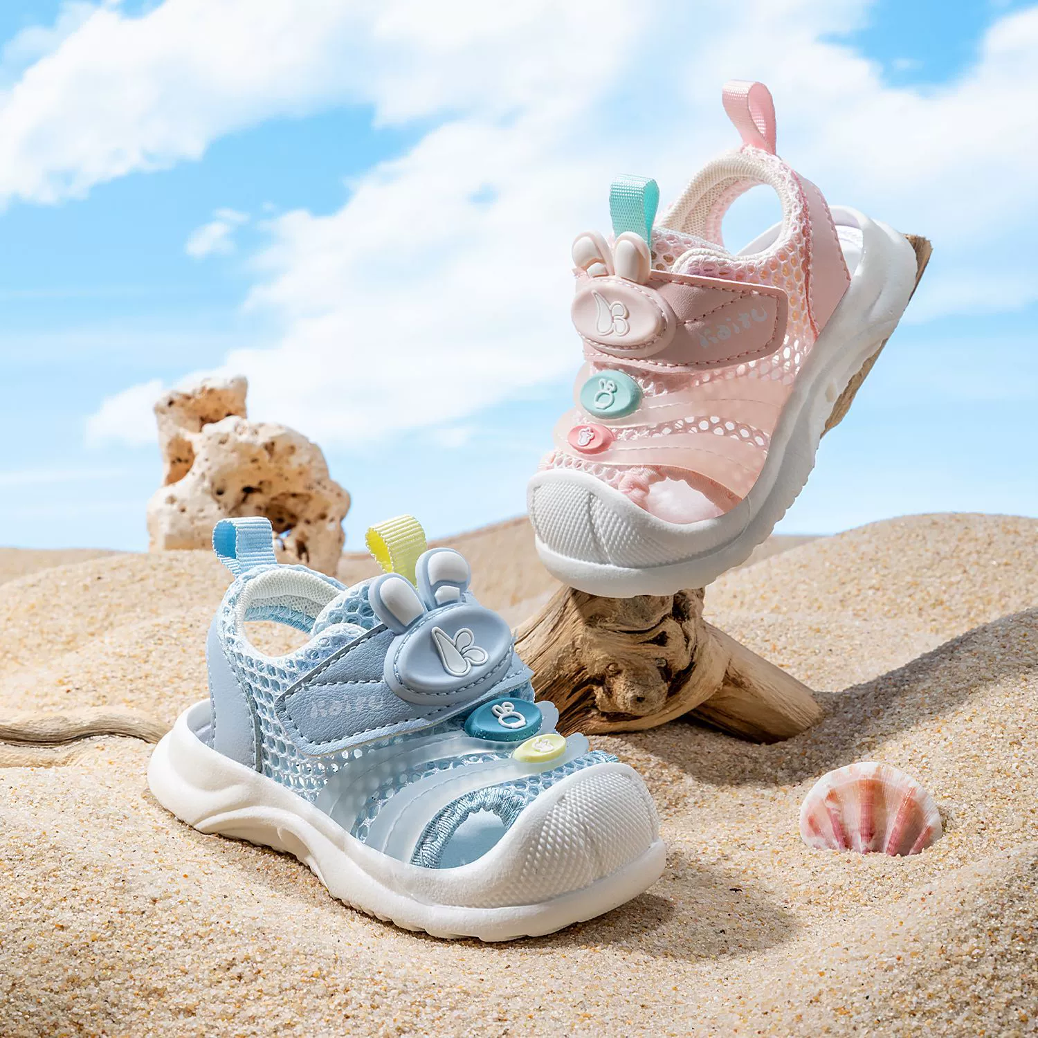 Детские сандалии Летняя голова анти-пинать босоножки женские босоножки сандалии мужские нескользящие мягкие подошвы детские ключевые ботинки оптом