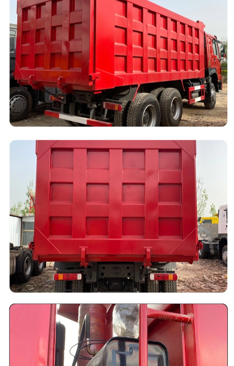 Howo 371/375 Horsepower Dump Truck, 6X4 Rear Eight-Wheel Dump Truck for Transporting Soil and Debris
