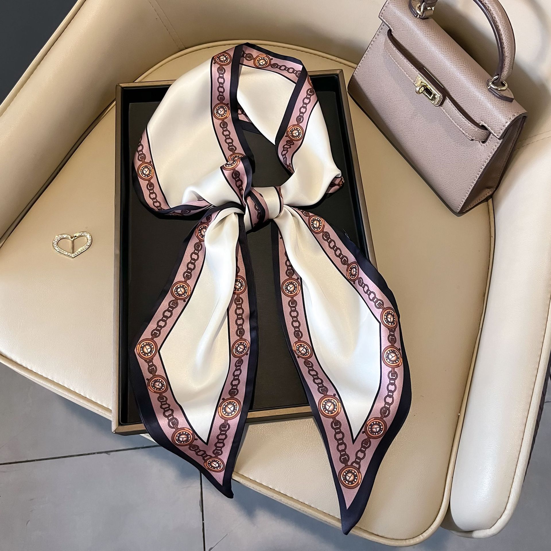 Nuevo caju pequeño cinturón de bufandas onduladas caju multifuncional cinturón de pelo de alta calidad bufandas profesionales