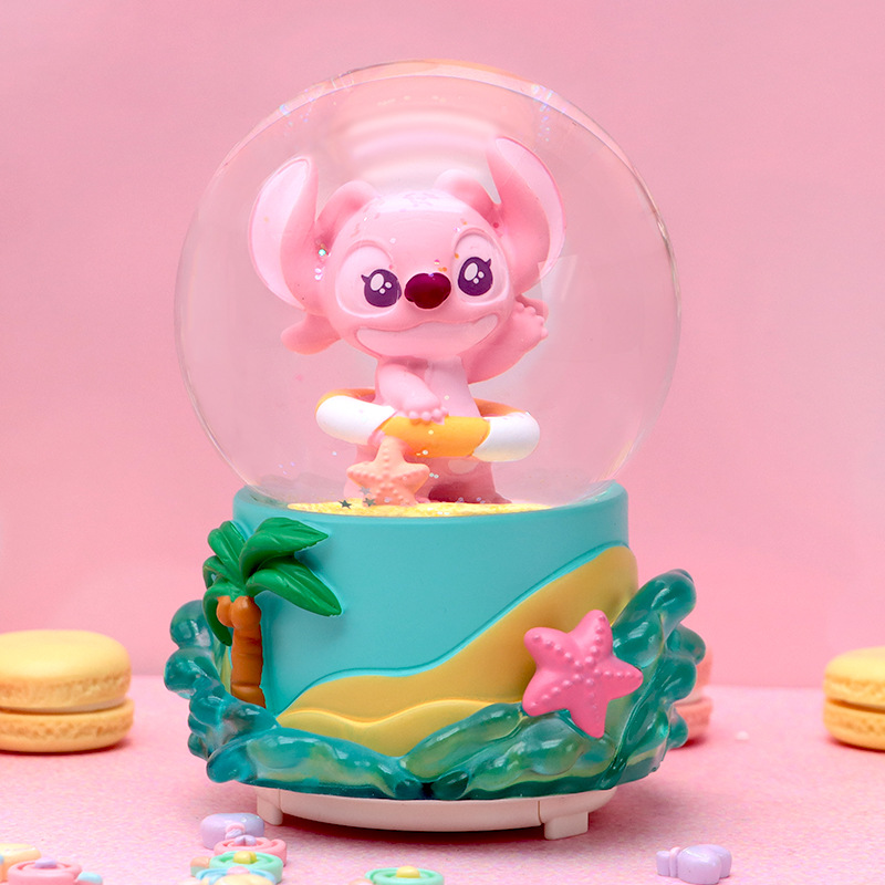 Romántico secreto bosque bola de cristal luminosa caja de música caballo blanco creativo decoración de escritorio de niña regalo de estudiante al por mayor