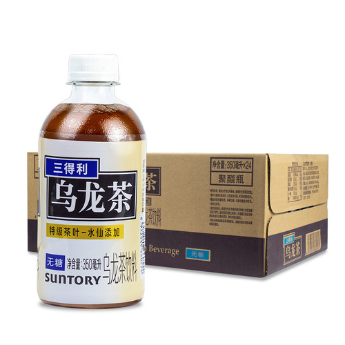 SUNTORY Suntory sugar-free oolong tea drink 350ml*24 bottles of whole box small bottle of oolong tea