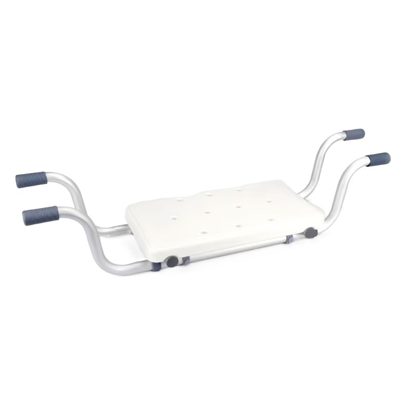 Amazon venta al por mayor de aleación de aluminio bañera rack Punch-libre bañera rack ajustable bañera asiento Asiento de baño