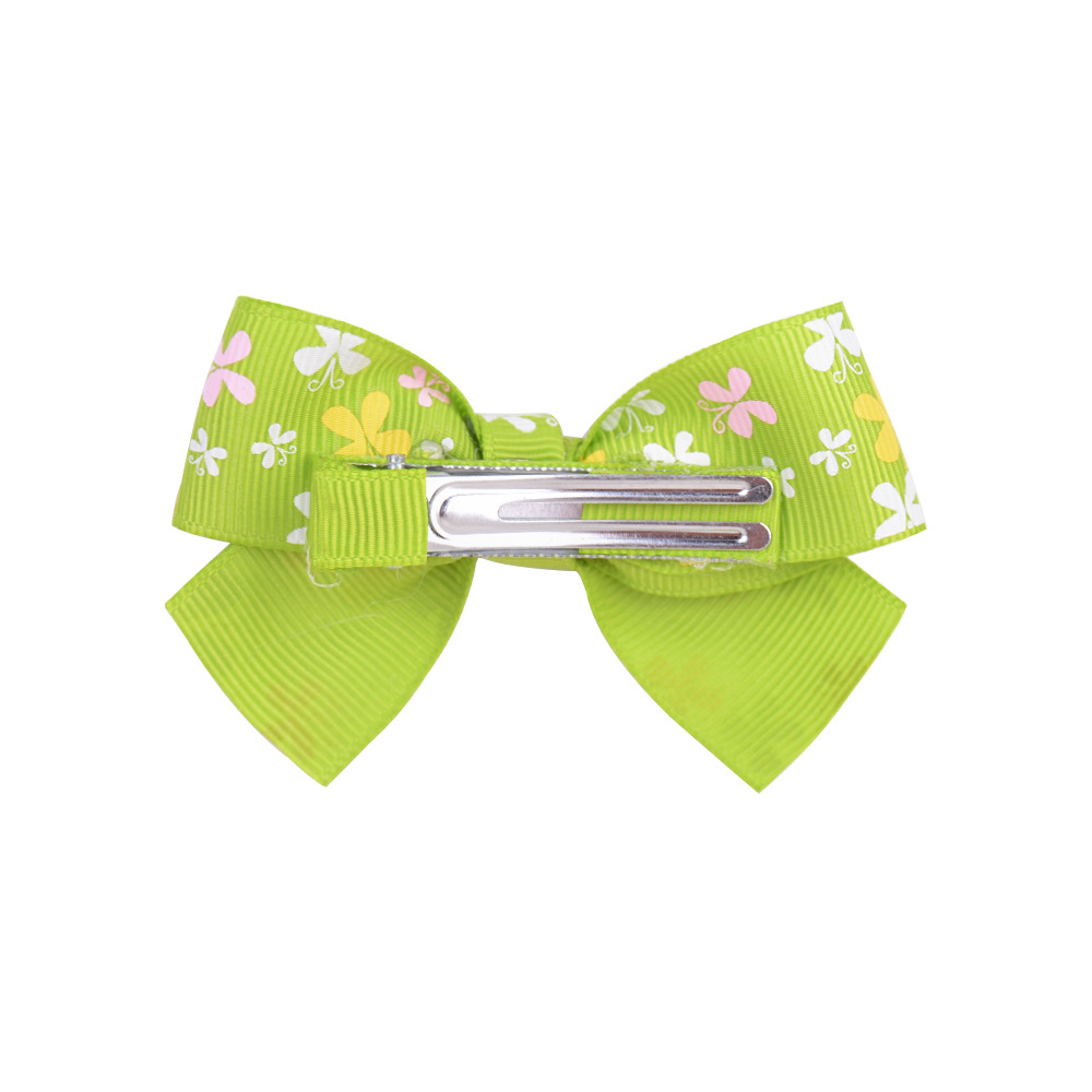 New Children's Candy Color Bow Clip Set display picture 3