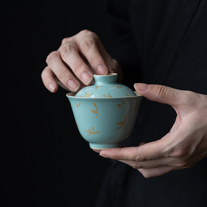 墨己 Ceramic tea cup, tea set, stone oolong, orchid, 8G
