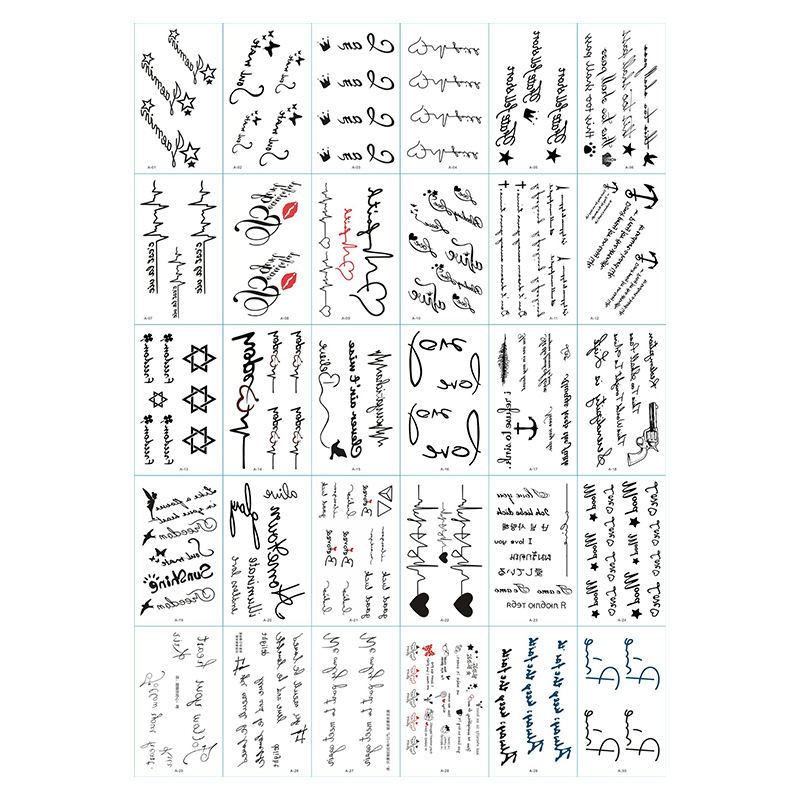 Pequeñas pegatinas de tatuajes de flores impermeables frescas, tatuajes de hombres y mujeres sexy, cicatrices desechables, pegatinas de tatuajes de rosas personalizadas