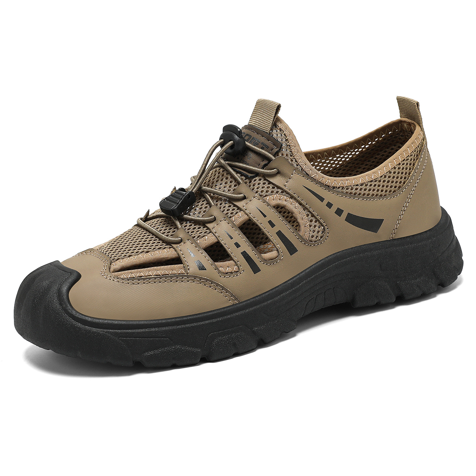 Zapatos de hombre de verano respirables sandalias de malla para hombres zapatos de playa grandes zapatos de playa casuales ligeros al aire libre