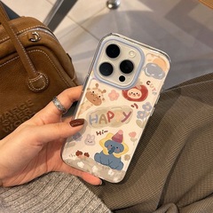 Cute Elephant Case for Apple iPhone 13 Pro, 14, 15 Soft Case, XS, Xs Max Cartoon, 11, 12 Anti-Slip