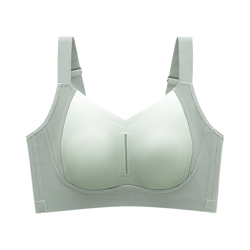 2025 クロスボーダー Amazon SHEIN AliExpress プラスサイズフロントボタンプッシュアップブラジャーシームレスバックスポーツブラ女性用|undefined