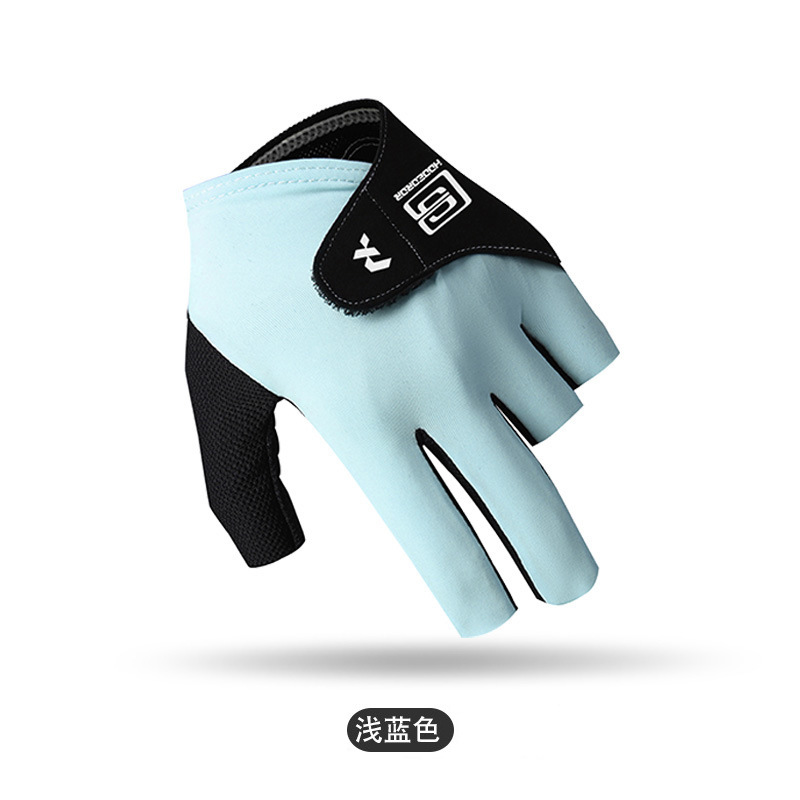 Guantes de billar, snooker de medio dedo para hombres y mujeres, ropa individual, seda de hielo elástica suave, guantes finos con hebilla antideslizante transpirables image 10